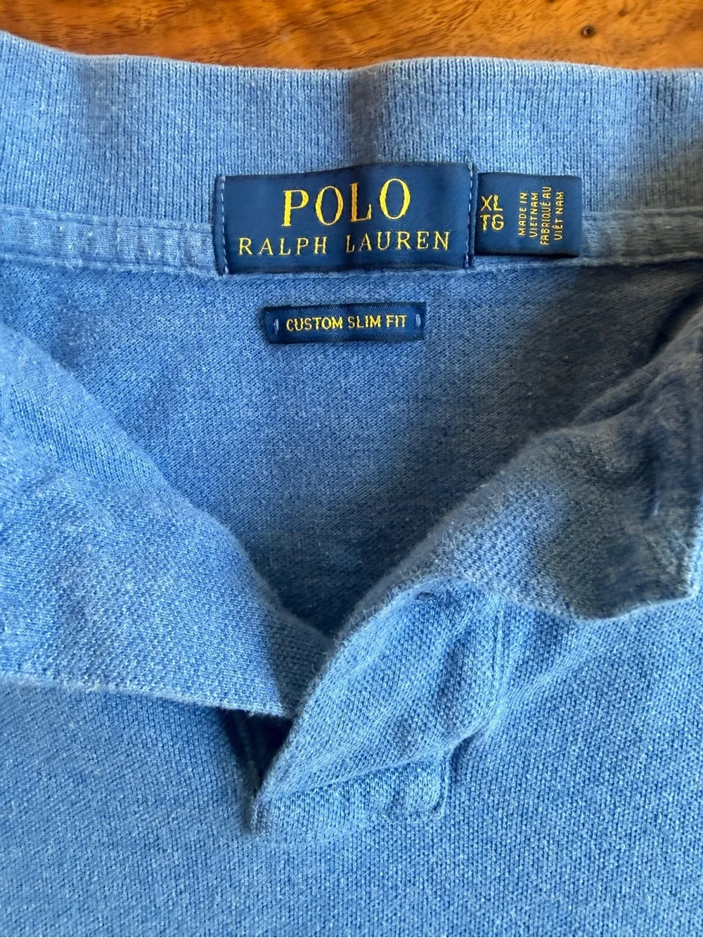 Ralph Lauren Bright Blue Polo with Red Pony